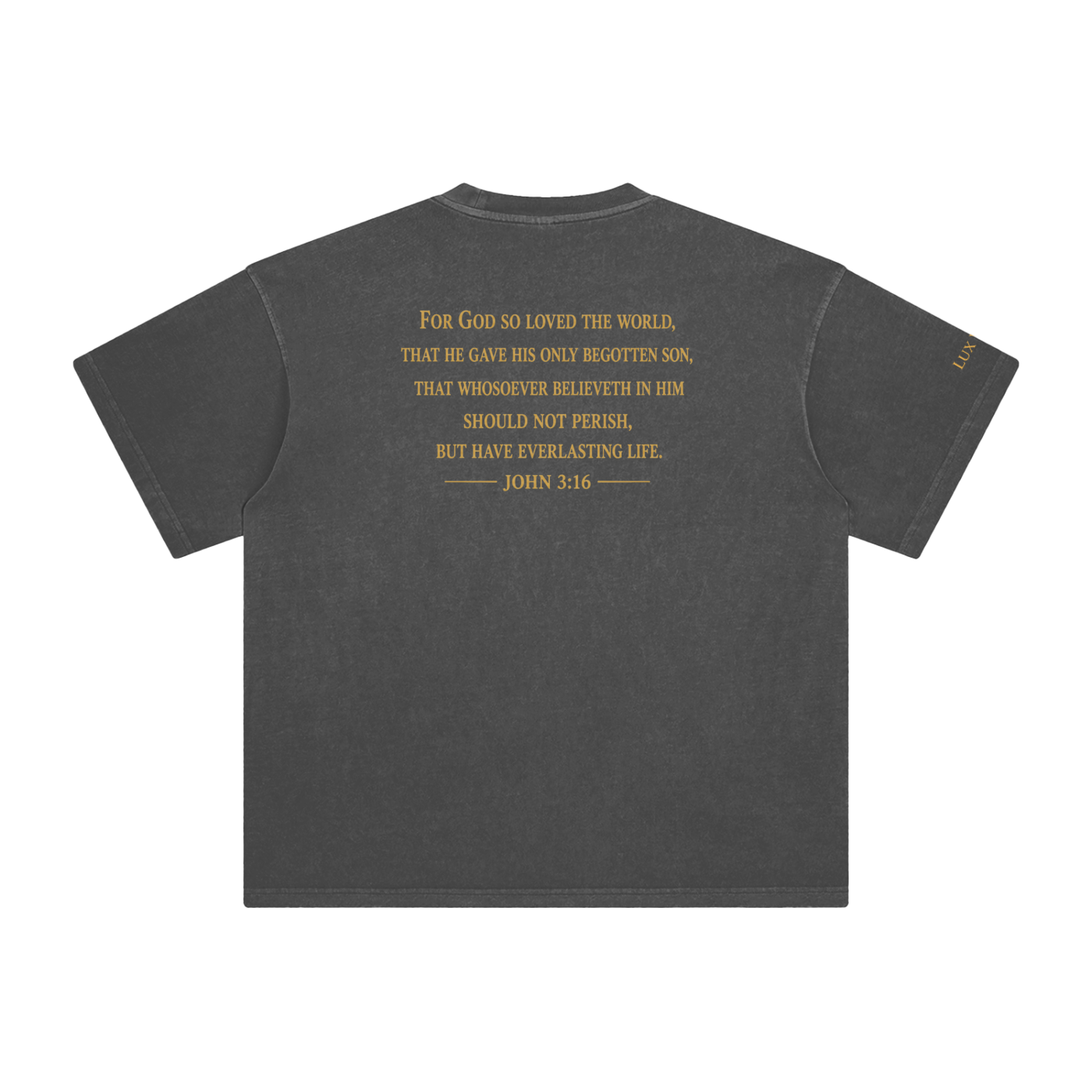 Cross Logo John 3:16 Enzyme Wash T-Shirt