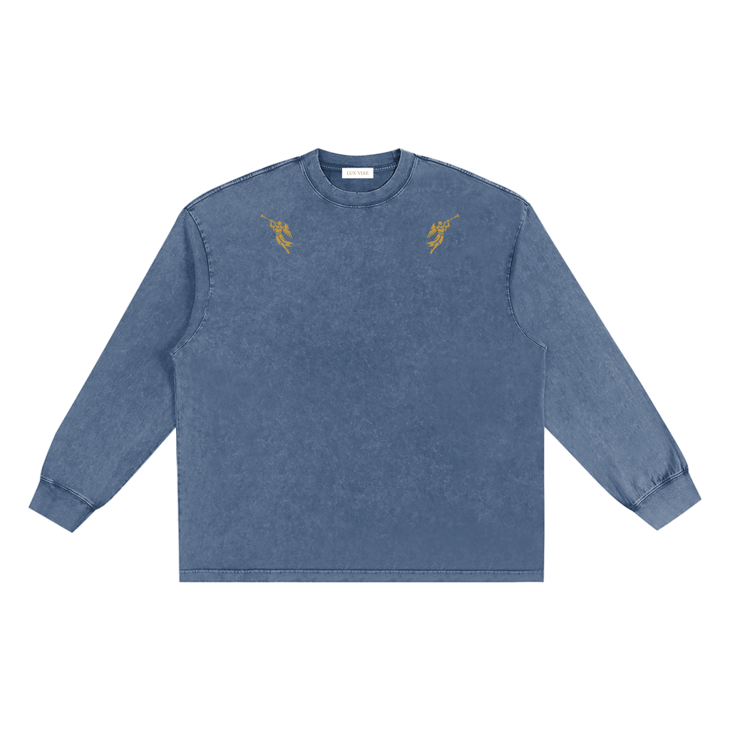 Trumpet Angels Washed Long Sleeve T-Shirt