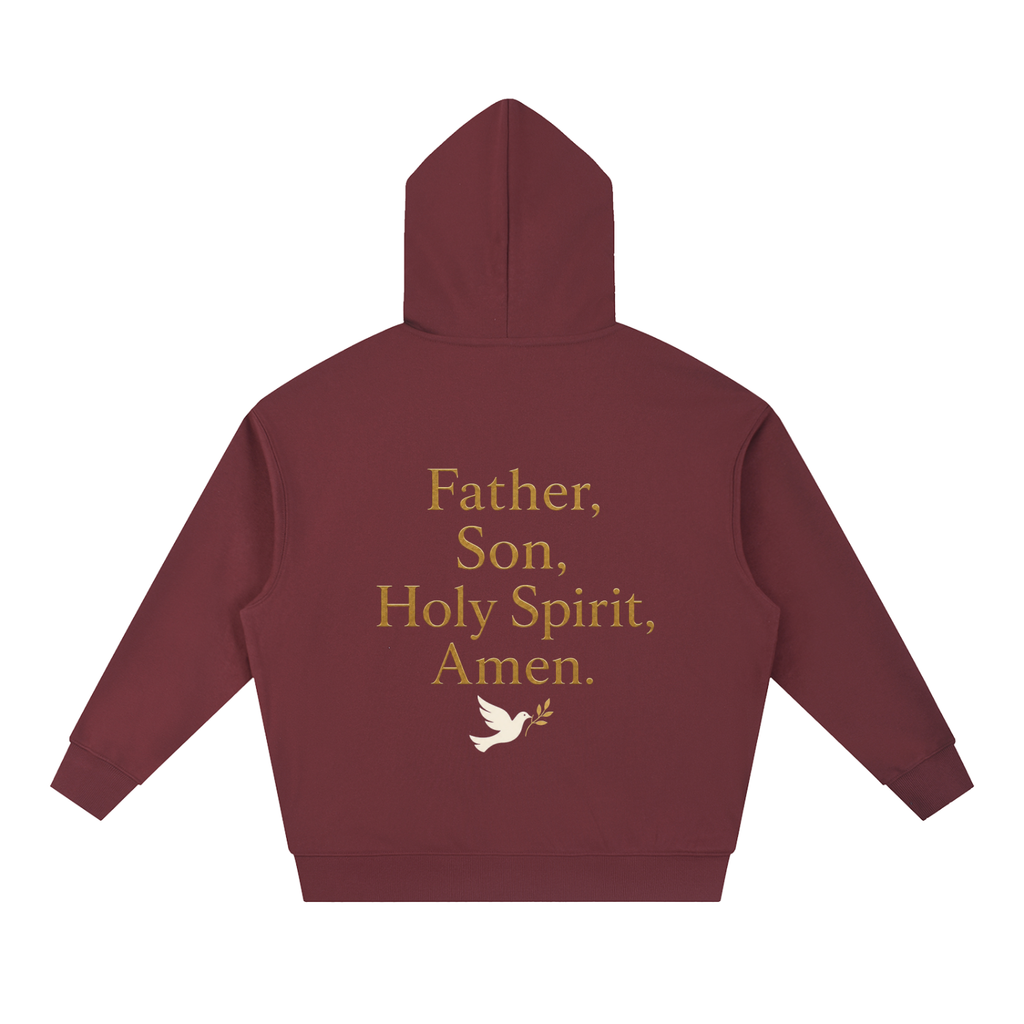 F, S, HS, Amen Boxy Hoodie