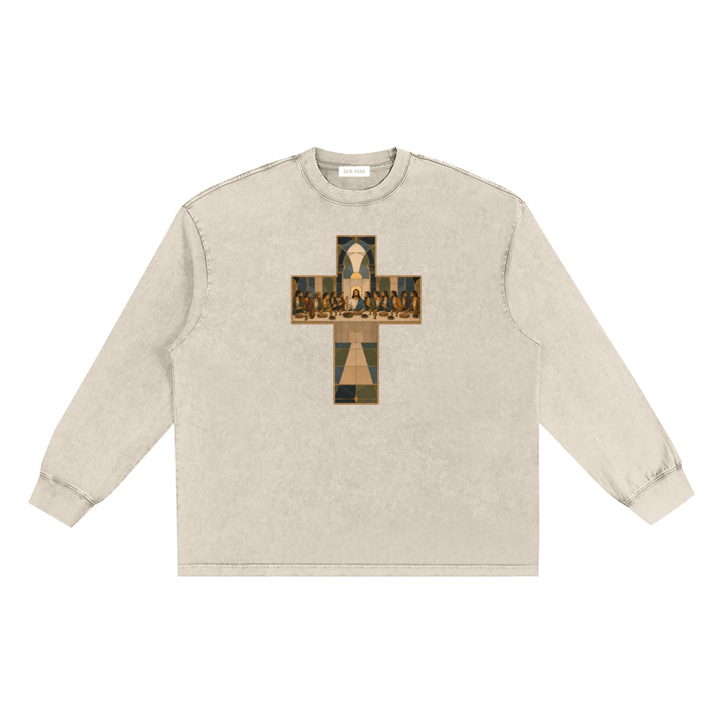 Last Supper Washed Long Sleeve T-Shirt