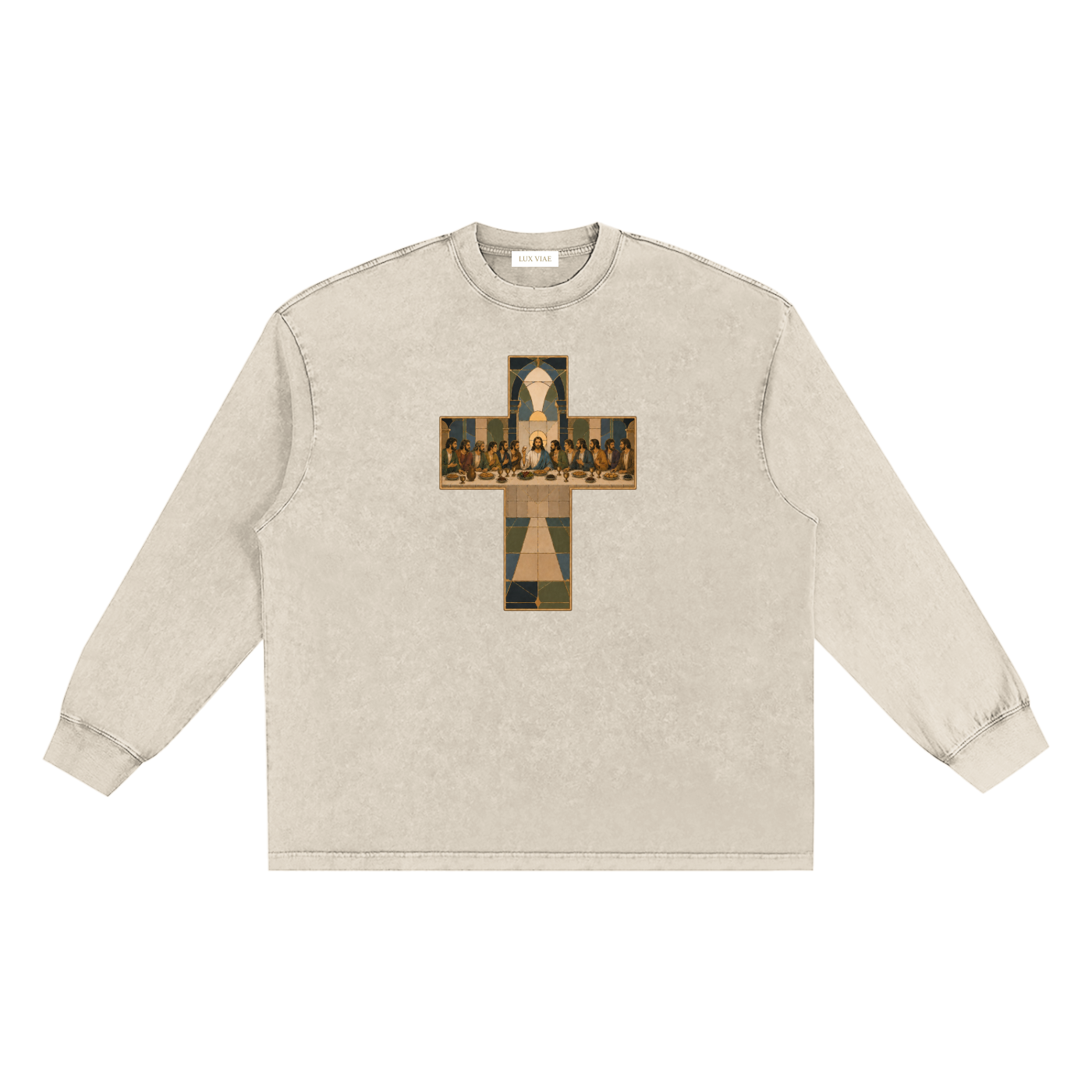Last Supper Washed Long Sleeve T-Shirt