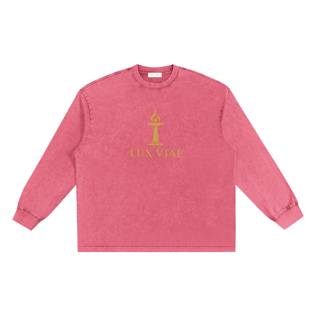 Alpha Omega (on back) Washed Long Sleeve T-Shirt
