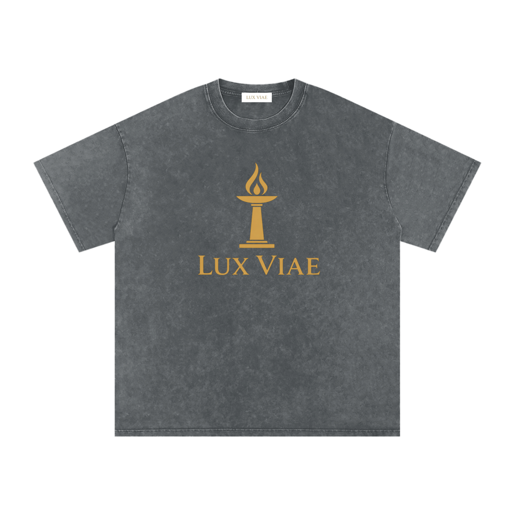 Logo Oversized Snow Wash T-Shirt