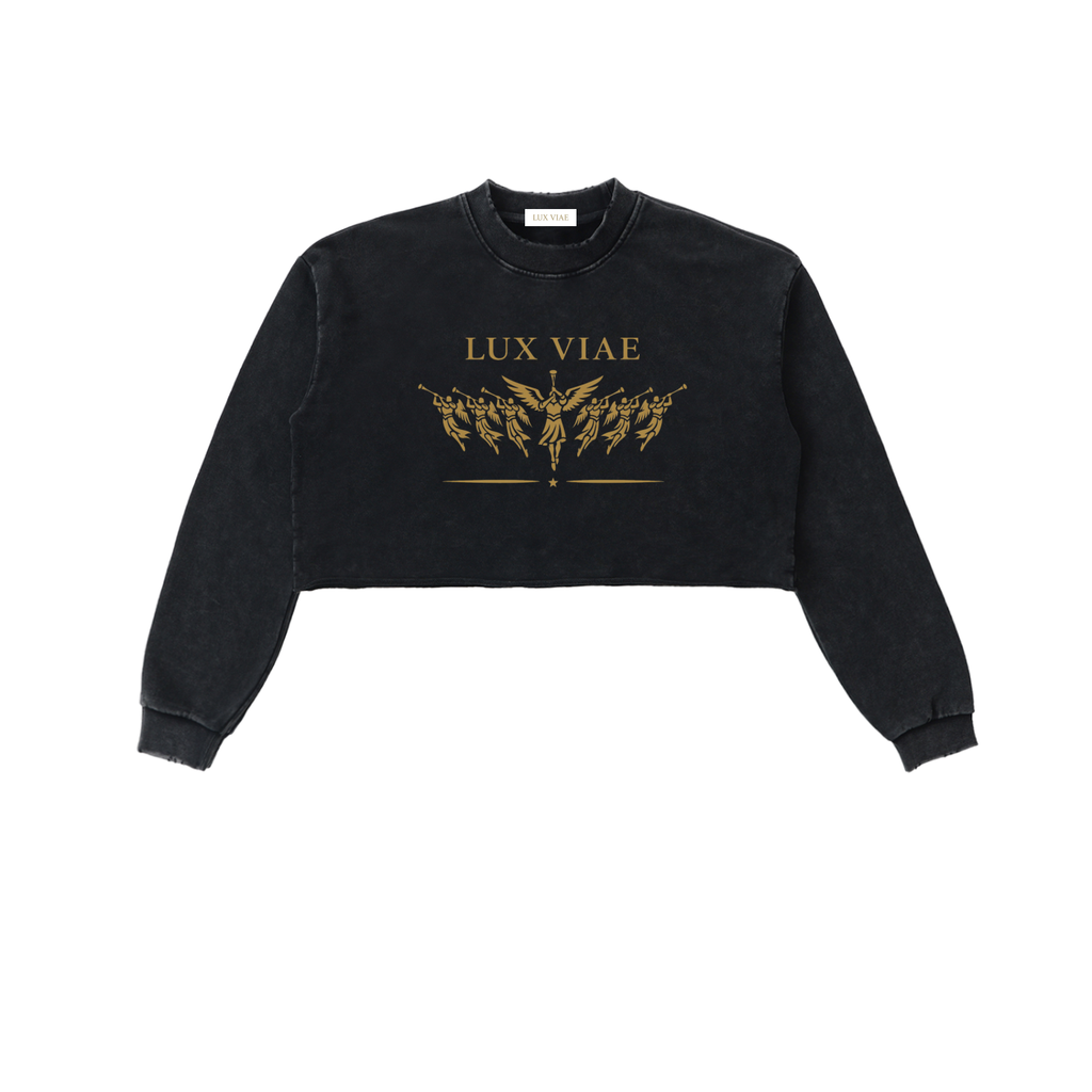 Women’s Angel Cropped Sweatshirt