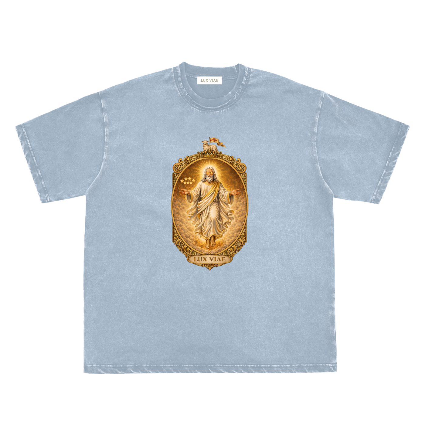 Revelation Raw-Edge Neckline T-Shirt