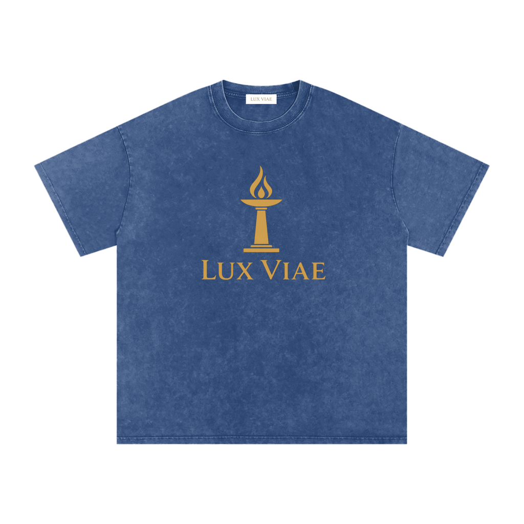 Logo Oversized Snow Wash T-Shirt