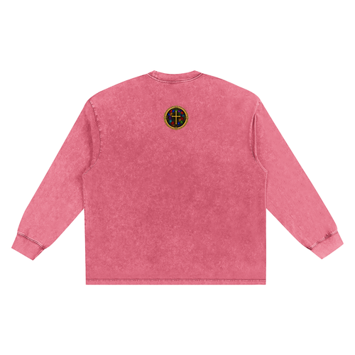 Alpha Omega (on back) Washed Long Sleeve T-Shirt