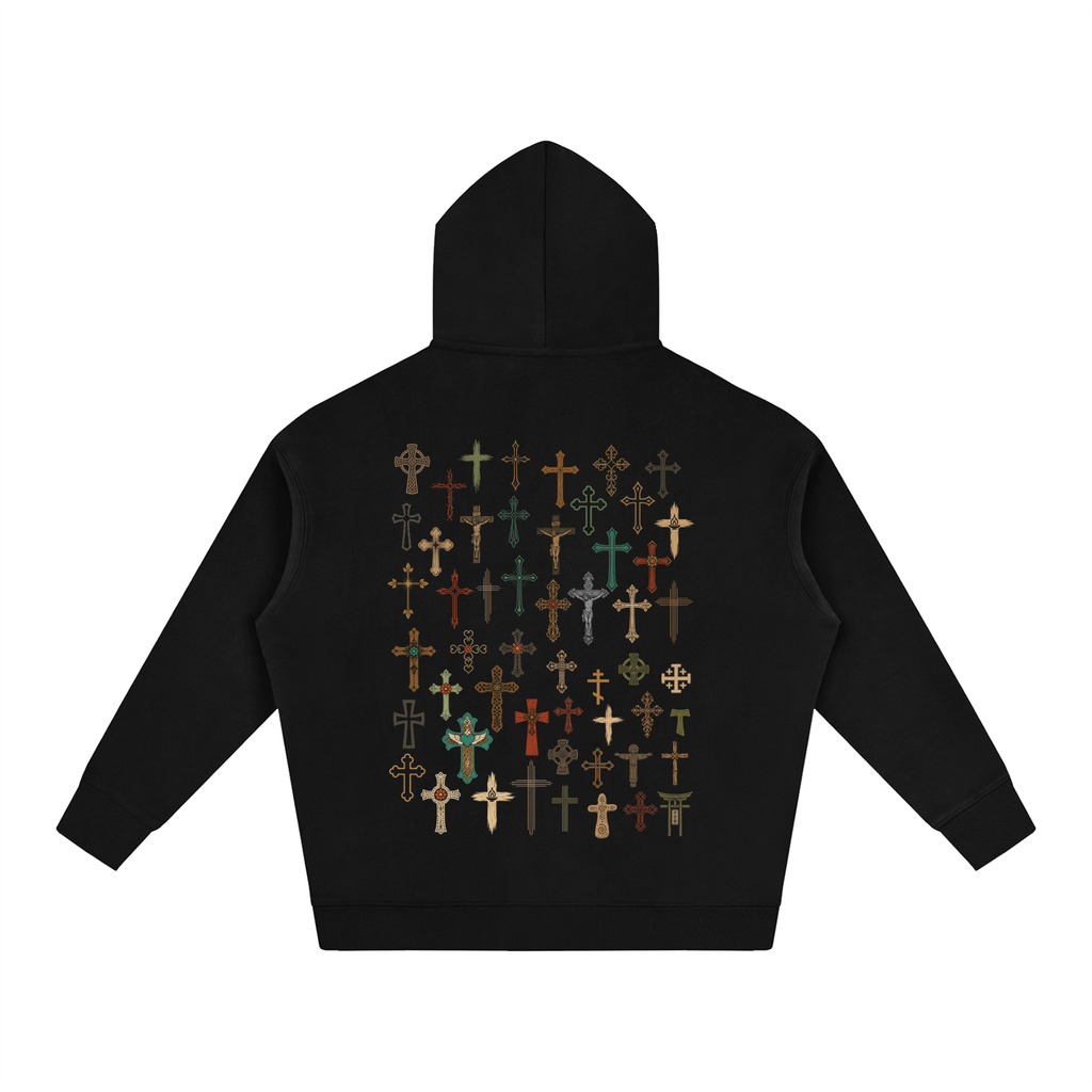 Crucifix Oversized Hoodie