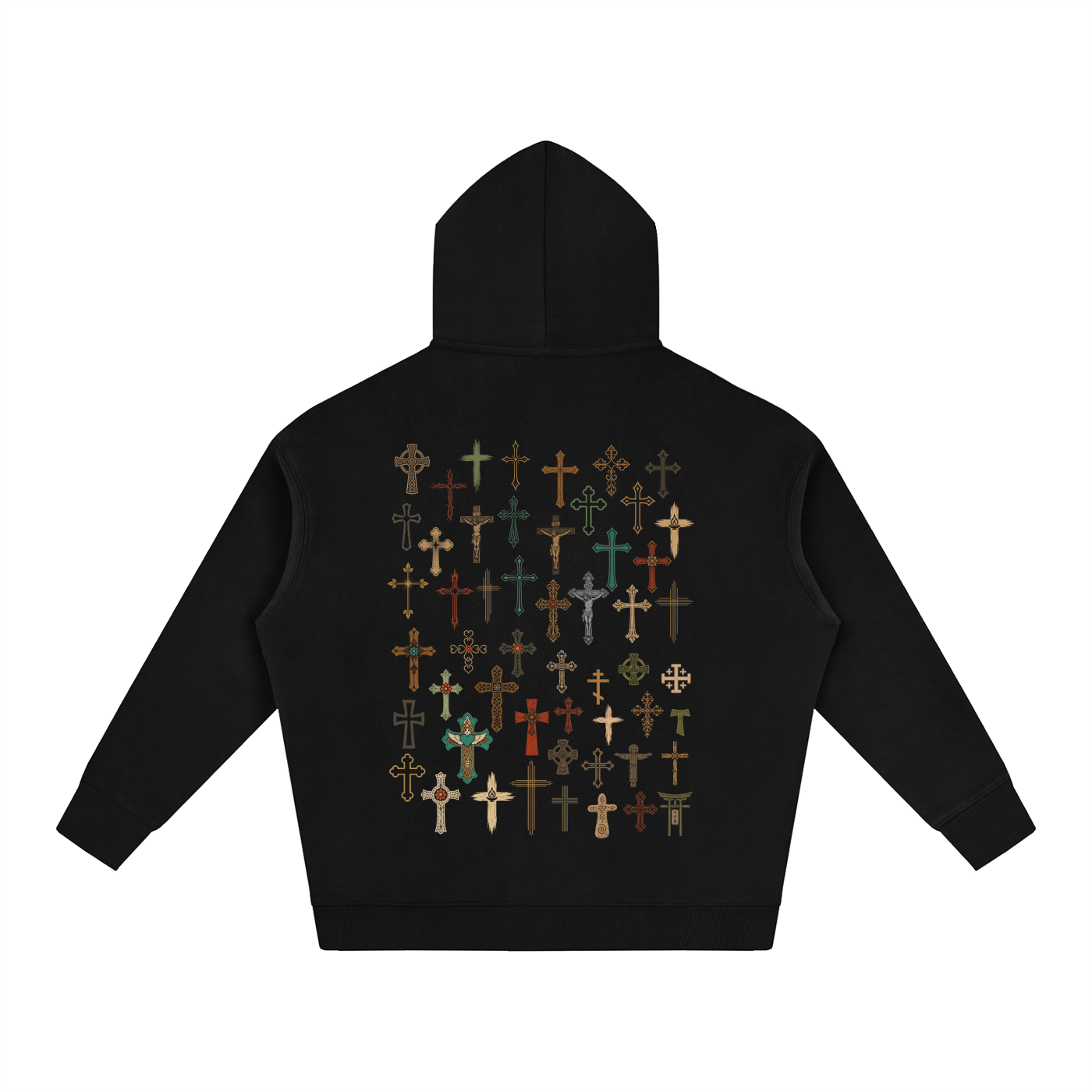 Crucifix Oversized Hoodie